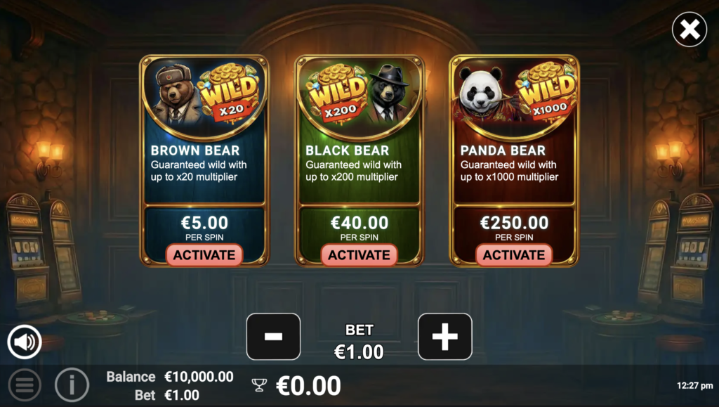 3 Power Bears - Bonus Buy Slot